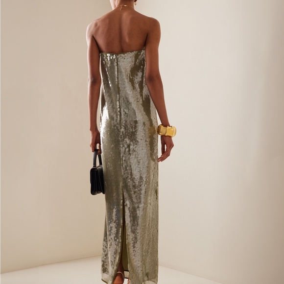 STAUD NWT Casey Dress in Moss - Picture 3 of 7